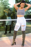 Hannah - Cut Out Knee-High Boot