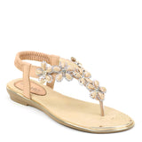 Mila - Embellished Elastic Strap Sandals