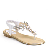 Mila - Embellished Elastic Strap Sandals