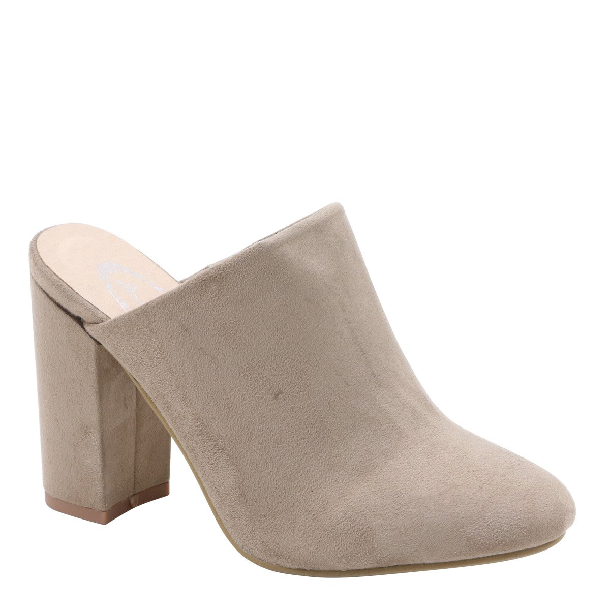 Valerie - Suede Chunky Mules – ohmyohmy